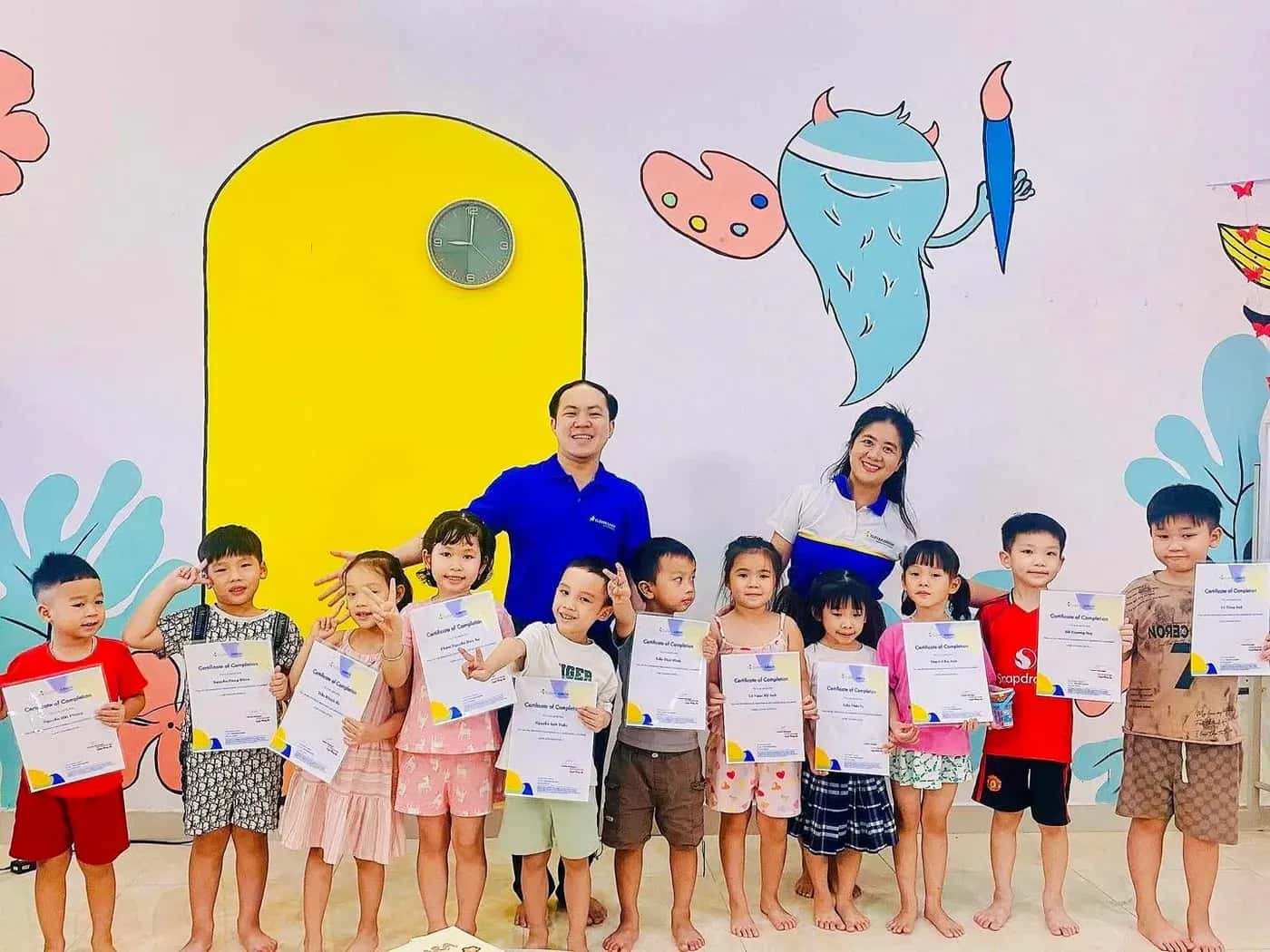 Lớp học tiếng Anh của các bé tại Clever Junior